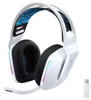 Logitech G733 K/DA Lightspeed Wireless Gaming Headset with Suspension Headband~16.8 M. Color LIGHTSYNC RGB, Blue VO!CE Mic Technology and PRO-G Audio Drivers Logitech G733 K/DA Lightspeed Wireless Gaming Headset with Suspension Headband~16.8 M. Color LIGHTSYNC RGB, Blue VO!CE Mic Technology and PRO-G Audio Drivers