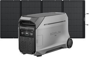 EcoFlow Solar Generator 4000Wh DELTA Pro 3 with 400W Portable Solar Panel, 120/240V 4000W AC Output, Solar Generator for Home Use