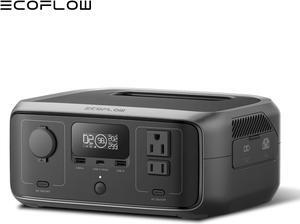 EcoFlow Portable Power Station RIVER 3, 245Wh LiFePO4 Battery Power Station, 1Hr Fast Charging, 300W/X-Boost 600W Solar Generator with Free Protect Bag