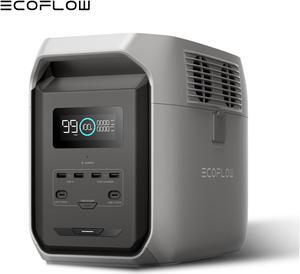 EcoFlow Portable Power Station DELTA 3 1500, 1536Wh LiFePO4 Battery Power Station, 6X1800W (Surge 2200W) AC Outputs, Ultra-Quiet Solar Generator, Fast Charging for Home Backup Use, Camping & RVs