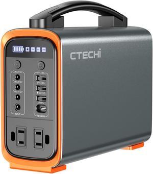 CTECHi Portable Power Station 200W, Backup Lithium Battery 240Wh LiFePO4 Battery Backup Power Supply, PD 60W Quick Charge, Solar Generator for Outdoor Travel Camping Hunting Emergency CPAP and Home