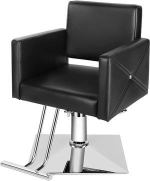 Artist Hand 360° Swivel Hydraulic Black Barber Chair Ladies Hair Spa Salon Styling Beauty Equipment