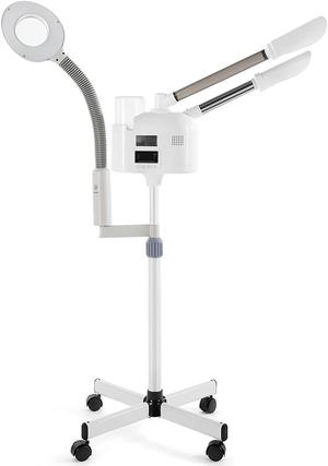 Professional 3 in 1 5x LED Magnifying Lamp Facial Steamer Upgrade esthetician steamer with hot & cold nozzle Beauty Salon Spa
