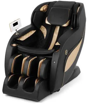 Massage Chair Full Body - SL Track Zero Gravity Recliner with 12 Modes, Bluetooth, Body Scan, Foot Roller, Airbags Massage, AI Voice Control