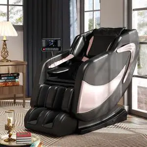 Massage Chair Full Body, Zero Gravity Massage Chair Shiatsu Massage Recliner with 5 Auto Modes, Back & Upper Legs Heating, Bluetooth Speakers, Calfrest Extension, Airbags, Foot Rollers