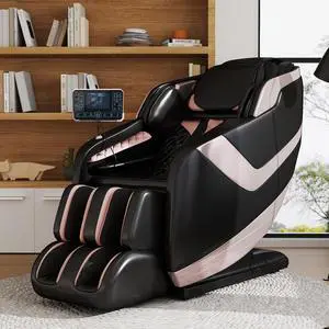 Massage Chair Full Body, Zero Gravity Massage Chair, Dual Core SL-Track Massage Recliner Chair with 12 Modes, Bluetooth Speakers, Full Body Airbag Compression, Heating, Foot Rollers, Black