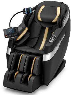 Massage Chair Full Body with Patented Phone Controller, Zero Gravity Massage Recliner SL-Track with Heating Jacket, AI Voice Control, Heating, Bluetooth Speakers, Foot Massager, Dark Grey