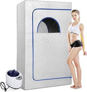 COSVALVE Full Size Personal Steam Sauna for Home Spa 2.6L 1000 W Steam Generator, Lightweight Portable Sauna Tent with Remote Control, Indoor Steam Room