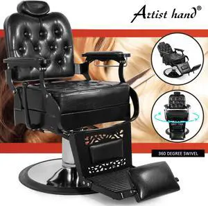 Artist hand Vintage Barber Chair Heavy Duty Hydraulic Recline Salon Chair Classic Barber Chairs for Hair Stylist Tattoo Chair Barber Salon Equipment