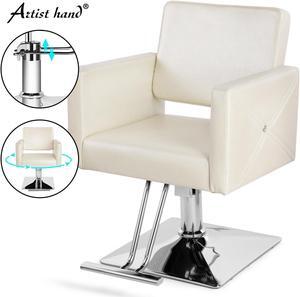 Artist hand Barber Chairs, All Purpose Hair Salon Chairs with Heavy Duty Hydraulic Pump, 360 Degrees Rolling Swivel Spa Beauty Equipment for Hair Stylist Women Man, Max Load Weight 330 Lbs