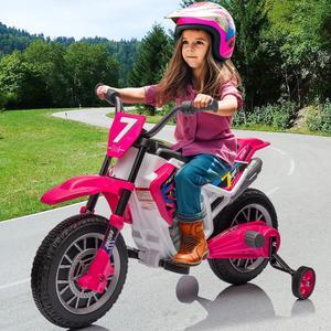 JOYLDIAS Kids Motorcycle Dirt Bike, 12V7AH Battery-Powered Ride On Motorcycle for Kids, Off-Road Street Bike w/Music, Training Wheels, Spring Suspension, High/Low Speeds, Rose Pink
Visit the JOYLDIAS