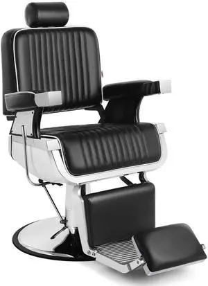 Barber Chair Reclining Hydraulic Barber Chairs Heavy Duty Styling Chairs for Salon Chair Tattoo Chair Beauty Equipment (Black)