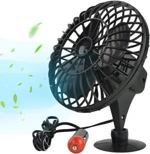 Rybozen Speedless Oscillating Fan Ventilation Electric Car Seat Fans