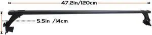 Paiying 48"  Roof Rack Cross Bar Cargo Carrier for Most 4-Door Car/Truck/SUV Paiying 48"  Roof Rack Cross Bar Cargo Carrier for Most 4-Door Car/Truck/SUV