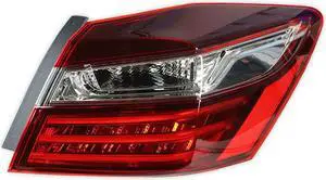 Paiying Outer Passenger Right Tail Light Replacement For 2016-17 Honda Accord 4dr Sedan
