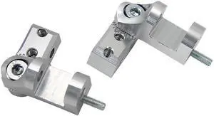 Furulu CNC Aluminum Silver Motorcycle Foot peg Driver/ Passenger Footpegs Lowering Kits