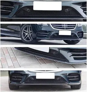 Yingshan New Front Mid Bumper Trim Lip Bezel Chrome For Mercedes S450 S560 W222 2018-2020