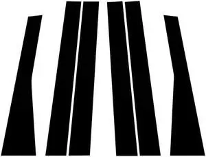 Acaigel 6Pcs Side Window Door Pillar Post Cover Trim For 2011-2021 Jeep Grand Cherokee