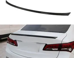 Acaigel Rear Spoiler Tail Trunk Lid Wing Trim Carbon Fiber Look For Acura TLX 2015-2019