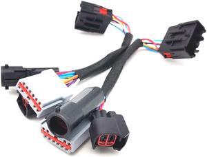 Furulu 2Pcs Power Mirror Adapter Harness For 1999-2007 F250 F350 F450 F550 Super Duty