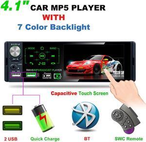 Furulu Car 4.1" Touch Screen Bluetooth MP5 Player AM FM Radio RDS+Dynamic Track Camera