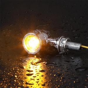 FYUU 2X 8Mm Aluminum Motorcycle Mini Led Turn Signal Light Moto Flashing Light