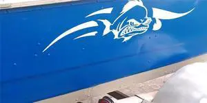 Furulu White Fish Boat Stickers Decal Vinyl Art Pattern Cruise Body Stickers Waterproof