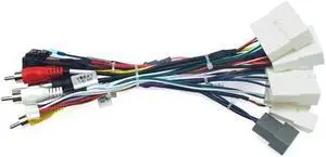 Acaigel 16 PIN Plug Power Cable Adapter Wiring Harness with Canbus For Nissan Stereo Radio