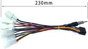 Acaigel 16 PIN Wiring Harness Adapter Android Power Cable Harness for Toyota Car Stereo