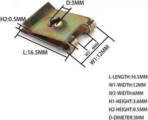Yassdwbn 100pcs U-type Clips Fasteners Screw Automobile Captive Nut Clip Yassdwbn 100pcs U-type Clips Fasteners Screw Automobile Captive Nut Clip