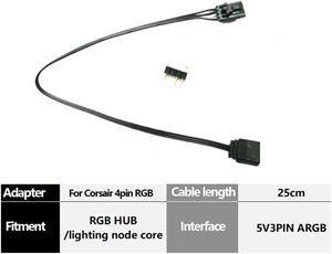 Adapter Cable For Corsair RGB Fan To Aura/Mystic Light (Motherboard) A-RGB