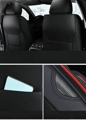 Paiying Luxury Fiber Leather Car SUV Seat Covers 5-Sits Front + Rear Cushions Paiying Luxury Fiber Leather Car SUV Seat Covers 5-Sits Front + Rear Cushions