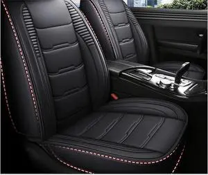 Paiying Black, PU Leather, Comfortable, Wearproof, Front and Rear Seat Covers, 7 Pieces Paiying Black, PU Leather, Comfortable, Wearproof, Front and Rear Seat Covers, 7 Pieces