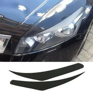 Paiying 2pcs Front Headlight Lamp Eyebrow Sticker Decoration For Honda Accord 2008-2012