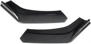 Acaigel 4pcs 3D Carbon Fiber Color Front Bumper Splitter Lip Diffuser Spoiler Body Kit