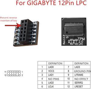 TPM 20 Security module supports version 20 WIN11 system upgrade For Gigabyte 12PIN LPC