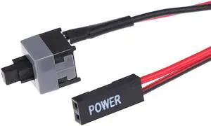 Paiying 5pcs 50cm Power Switch Cable for Computer Case Motherboard PC Self Reset Switch