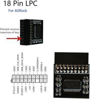 TPM 2.0 Security Module Board For ASROCK 18PIN LPC Motherboard Windows 11