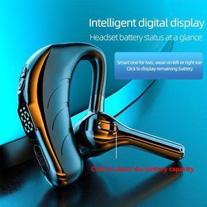 Business Headset Wireless Bluetooth5.2 Earphone Waterproof Sport Headphones HIFI Sound Earhook Earbuds