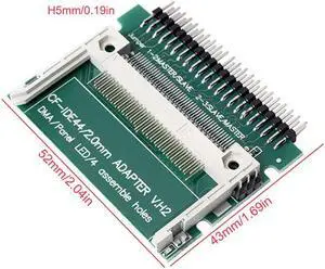 CF to IDE Adapter CF Compact Flash Memory Card to 2.5-inch 44 Pin Male IDE For Laptop