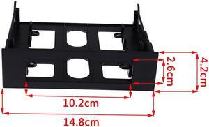3.5" to 5.25" Drive Bay Computer PC Case Adapter Mounting Bracket USB Hub Floppy Harddisk Boxs