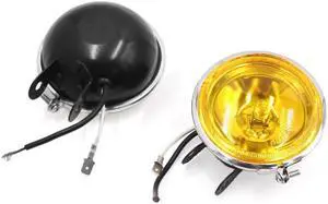 Acaigel 3.5 Inch 12V 55W LED DRL Round Car Fog Lamp Driving Daytime Running Light Yellow Acaigel 3.5 Inch 12V 55W LED DRL Round Car Fog Lamp Driving Daytime Running Light Yellow