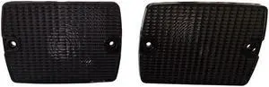 Furulu 2Pcs Smoked Front Turn Signal Light Housings For Jeep Wrangler 1987-1995