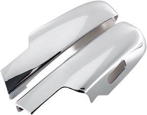 1 Pair Silvery Lower Mirror Cover For Chevrolet Silverado GMC Sierra 2007-2013