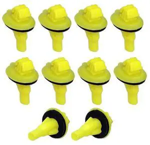 Yassdwbn 10pcs 75394-60060 Yellow Fender Moulding Clips with Sealer for Lexus GX470