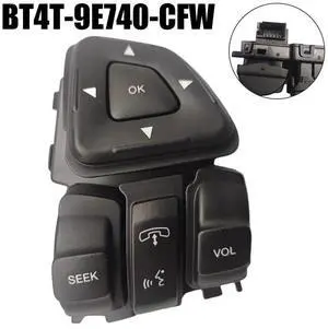 Paiying 1x Steering Wheel Control Switch For Ford Edge 11-15, Explorer 11-18, Flex 13-19