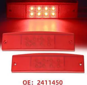 Yingshan 2Pcs Led Tail Light Lens For Polaris Ranger 400 500 570 800 2411450