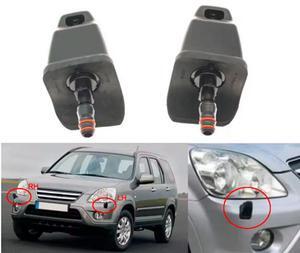 FYUU 2Pcs Headlamp Nozzle Spray Left & Right Side Fit For Honda CRV CR-V II 2005 2006