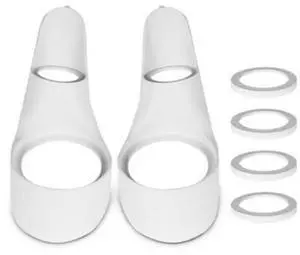 Yingshan Pair Car Audio Speaker A Column Tweeter Bracket Gasket White for 2 Inch & 4 inch