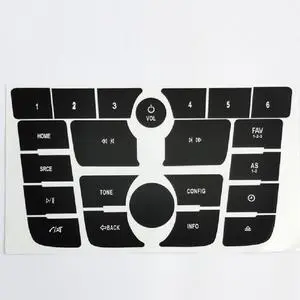 Paiying Car Radio Button Repair Decal Sticker Set Black For Buick Verano 2012-15 Encore Paiying Car Radio Button Repair Decal Sticker Set Black For Buick Verano 2012-15 Encore